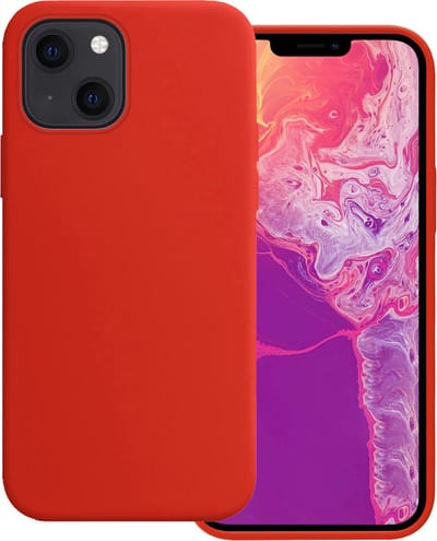 Hoesje Geschikt voor Apple iPhone 14 - Sterk & Shockproof - Hoes Cover - Siliconen Case - Rood