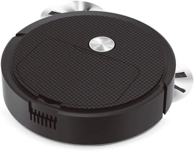 THEROB Smart robot stofzuiger met borstels en Veegdoek. 3 in 1.Zuigen, vegen en dweilen ZWART