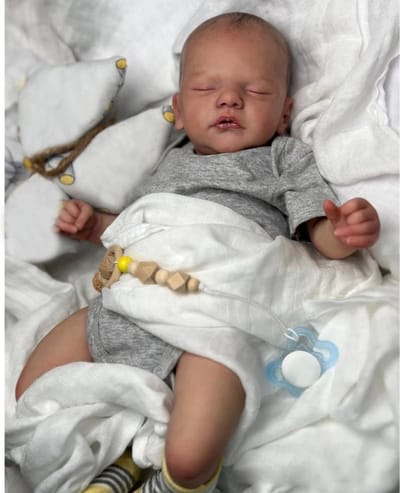 45cm al herboren baby pasgeboren formaat levensechte zachte knuffel baby 3d schilderij huid met zichtbare aderen