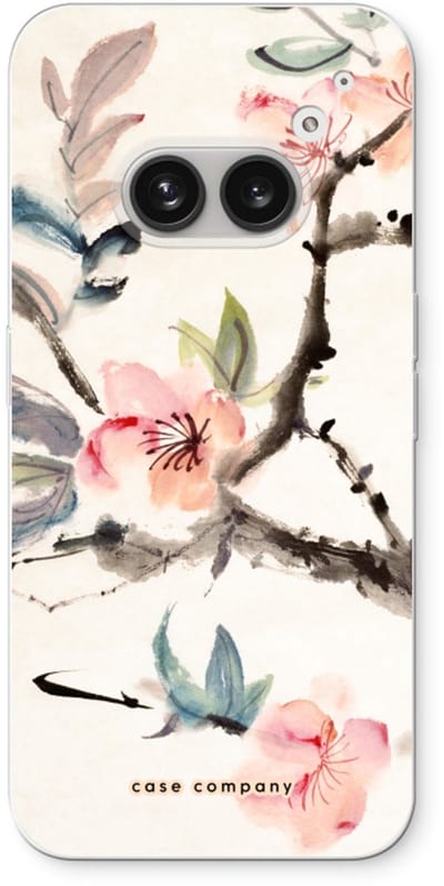 Case Company® - Hoesje geschikt voor Nothing Phone (2a) hoesje - Japanse bloemen - Soft Cover Telefoonhoesje - Bescherming aan alle Kanten en Schermrand