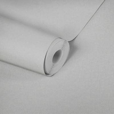 FIJN TEXTIELLOOK BEHANG | Uni - zilver - A.S. Création Metropolitan Stories