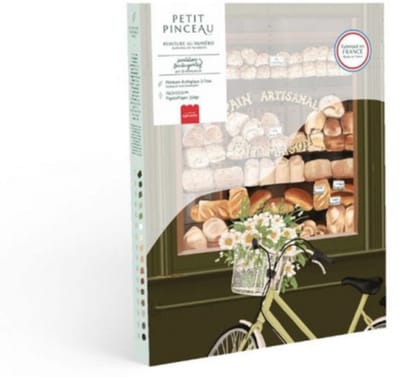 La Petite Epicerie Painting by Number Kit "THE PARISIAN BAKERIES" 329g H33xW25.5xL3.5cm genummerde schilderijenset | Creatieve | Hobbyset | kinderen en volwassenen