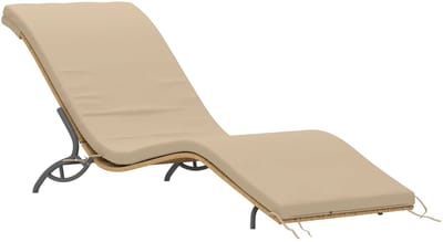 Ligbed - Tuin - Zonnebed - Ligstoel - Loungebed - Weerbestendig - Verstelbaar - Buiten - Opklapbaar - Beige