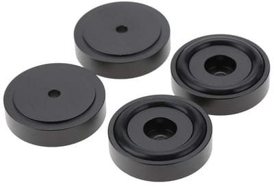 Dailygoody - Versterkerpoten - Aluminiumlegering - Verhoogt hoogte - Zwart - Schokabsorberend - Duurzaam en stijlvol - Geschikt voor versterkers - 40 ..