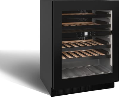 Nestor M Wijnkoelkast NWXS231FN1 - Push Open - 31 Flessen - 2 zones - Zwarte Glasdeur