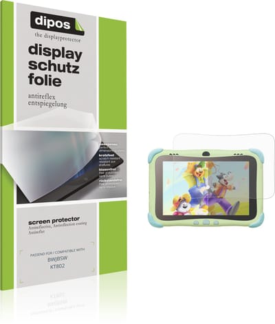dipos – 2x Matte Beschermfolie geschikt voor BWJBSW KT802 | Krasbestendige & antireflecterende Screenprotector Ultra-Thin