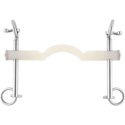 Nathe Dressuurstang met Tongboog 15mm 12.5 | Roest | Dressuurstangen paard