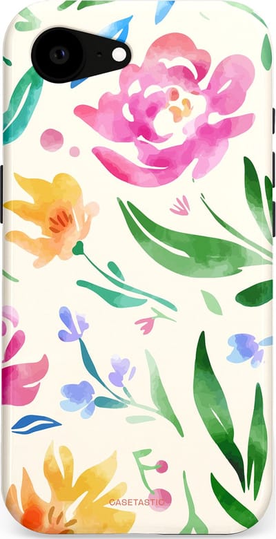 Casetastic Hoesje Geschikt voor Apple iPhone 16e Magsafe - Stijlvolle Beschermende Duo-layer Case - Waterflora