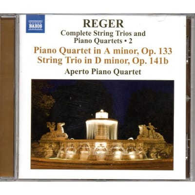 Aperto Piano Quartet - Reger: String Trios & Piano Quartets Volume 2 (CD)