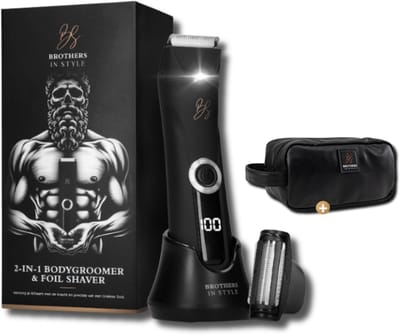 Bodygroomer Mannen 2.0 – Body Trimmer Heren – Trimmer Schaamstreek – Foil Shaver – Toilettas - Brothers in Style®