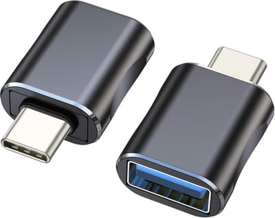 Oneay USB-C naar USB 3.0-adapter, compatibel met gegevensoverdrachtssnelheden tot 5G, voor MacBook Air, MacBook Pro 2020, iMac en iPad Pro 2021.