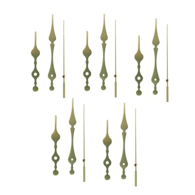 Dailygoods - 5 Sets Aluminium Horloge-hands voor Klokmechanisme Reparatie
