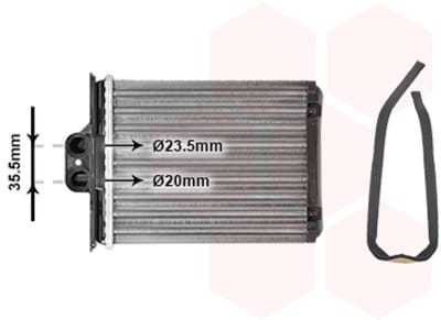 Van Wezel - KACHEL RADIATEUR VOOR OPEL VECTRA B 1995-1998 02724982