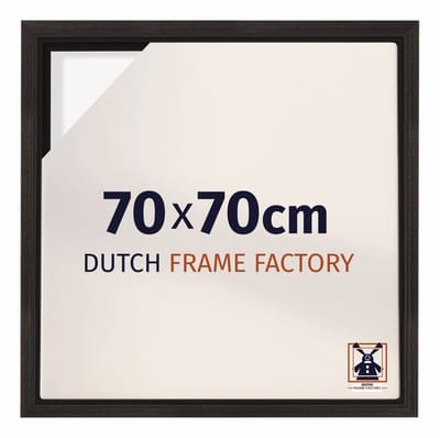 Baklijst 70x70 cm - Eiken Donker - Geschikt voor Canvasdoek - MDF Baklijst Lausanne
