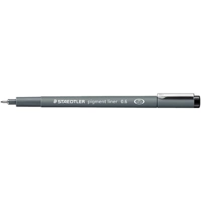 STAEDTLER - Artist Series - pigment liner - fineliner - zwart - 0,6 mm