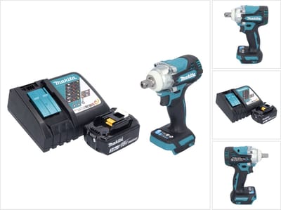 Makita DTW 301 RF1 accu-slagmoersleutel 18 V 330 Nm 1/2" borstelloos + 1x accu 3,0 Ah + oplader