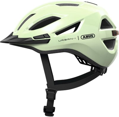 Fietshelm ABUS URBAN-I 4.0 pistacchio green L - 57-61 cm - lichtgroen - Geschikt voor gebruik op elektrische fietsen - stadsfietsen - 290 g