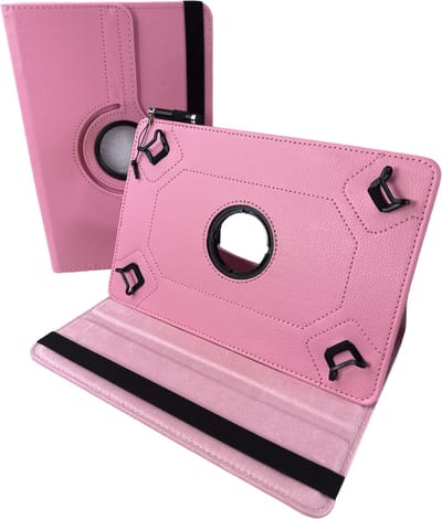 Universele Tablet Hoes voor 8 inch Tablet - 360° draaibaar - Lichtroze Geschikt voor: Teclast/Huawei/Blackview/Asus/Lenovo/Fusion/Vankyo/Fire/DOOGEE/Hipad/Xiaomi/BOOX/PRITOM/TCL/OPPO Android Pad Tablets