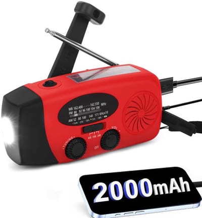 Dailygoods- Noodweerradio Draagbaar - Am/Fm/Noaa/Wb - 2000 mAh