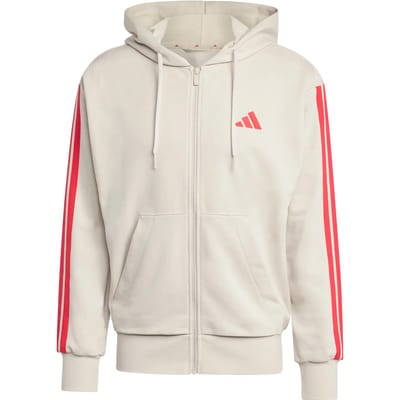 Capuchon met volledige rits adidas Essentials 3-Stripes French Terry