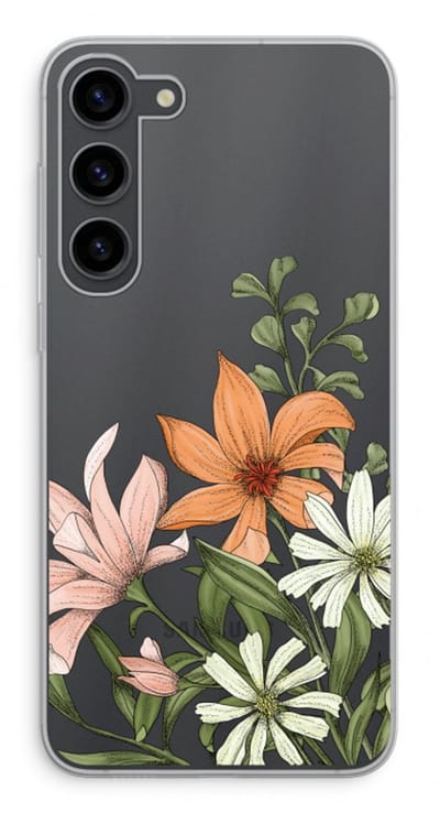 Case Company® - Hoesje geschikt voor Samsung Galaxy S23 Plus hoesje - Floral bouquet - Soft Cover Telefoonhoesje - Bescherming aan alle Kanten en Schermrand