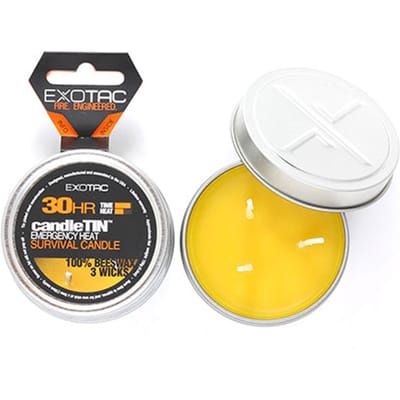 Exotac CandleTIN Large Slow Burn Bijenwax