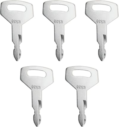 5PCS K250 Ontstekingssleutels Geschikt voor Mini Graafmachines, Kawasaki Laadmachines en Kobelco Graafmachines