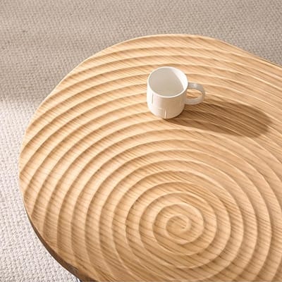 Ronde Eettafel 120 cm – Landelijke Rustieke Keukentafel voor 4 Personen – Massief MDF met Zwart Metalen Onderstel – Moderne Ronde Tafel voor Eetkamer, Keuken en Woonkamer Depauwwonen – Afmetingen o...