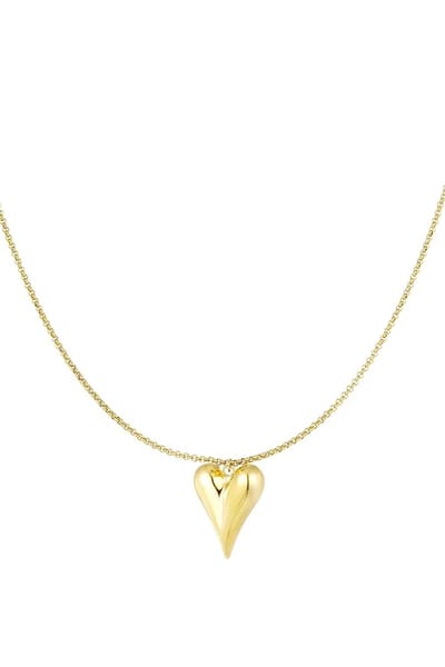 Ketting met iconisch hart medium - goud
