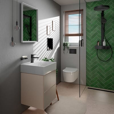 Hansgrohe RainFinity Showerpipe - 250 - 1jet - ecosmart - met ShowerTablet - 350 - hoogglans chroom