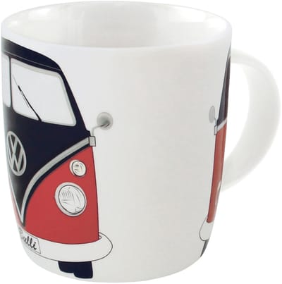 BRISA VW Collection - Volkswagen Keramiek Koffie-Thee-Cappuccino-Kop-Mok-Haferl Mok voor Keuken T1, T2, T3, T4, T5, T6 Bulli Bus (370 ml/Bulli chauffeur/Kleur)