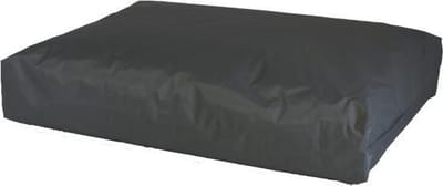 Losse hoes hondenkussen nylon antraciet maat 75x55x10 cm