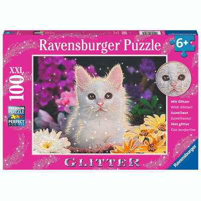 Ravensburger puzzel Schitterend katje - Legpuzzel - 100 XXL stukjes