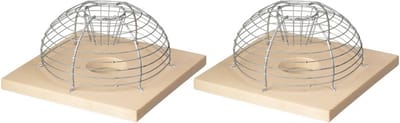 Diervriendelijke muizenval kooi - 2x - 15 cm - ongediertebestrijding - Humane ongediertebestrijding
