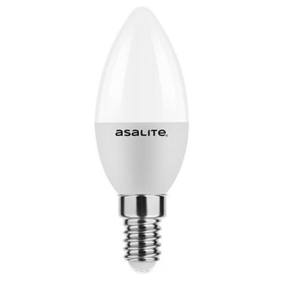 Asalite LED Lamp C37 E14 Fitting - 6W = 40W - 510 Lumen - 4000K Neutraal Wit Licht - Niet Dimbaar - 220-240V - Energiezuinig - Kaarslamp LED