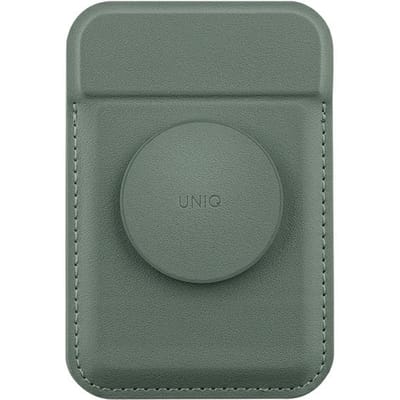 UNIQ Flixa - Magnetische Portemonnee - Lichen Groen - MagSafe - Ondersteuning