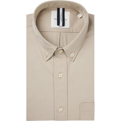Profuomo  Lange Mouw Overhemden Beige Ppwh10044