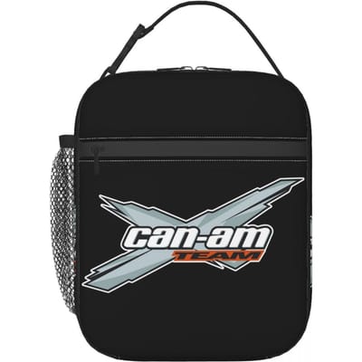 Kan ik Team Off-Road Of On-Road BRP ATV Geïsoleerde Lunchtas voor Vrouwen Kantoor Koeler Thermische Voedseldoos Tote Lunchboxen One Size black