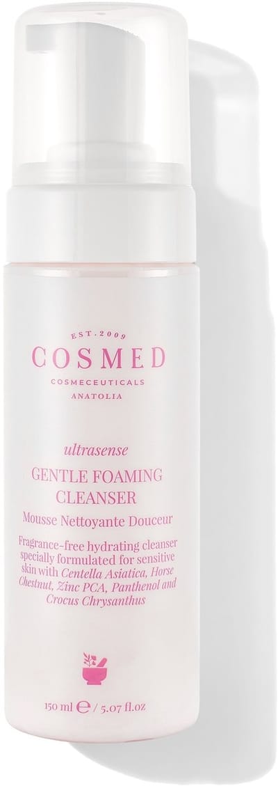 Cosmed Ultrasense – Gentle Foaming Cleanser – Cleansing Foam Gezichtsreinigingsmiddel – Milde Reinigingsmousse voor Gevoelige & Roodgevoelige Huid – 150ml