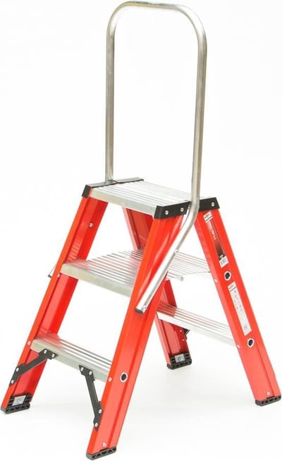 Kelfort Magazijntrap Magnus, met beugel, 2x3 treden