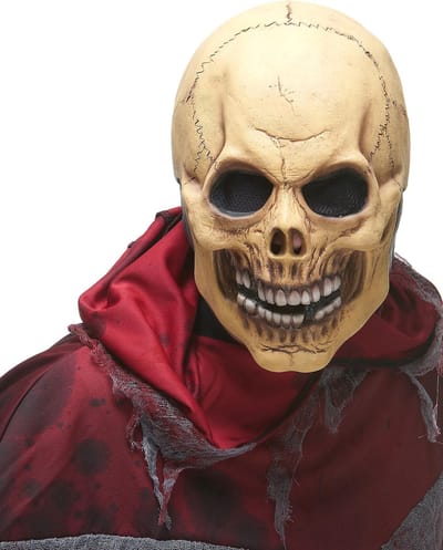 Vegaoo - Angstaanjagende schedel masker voor volwassenen