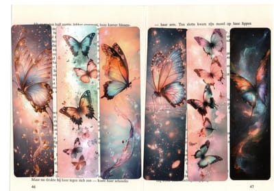 Viwado® Vlinder Boekenlegger Set – 6 Stuks – Magisch, Artistiek & Dromerig Design – Uniek Cadeau voor Boekenliefhebbers