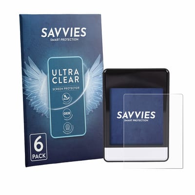 Savvies - Screenprotector voor Asixxsix Bike Computer - Folie Beschermfolie transparant 6 Stuks