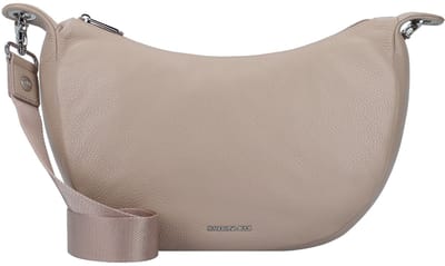 MANDARINA DUCK Leren Schoudertas Mellow Leather Hobo Bag Warm Taupe