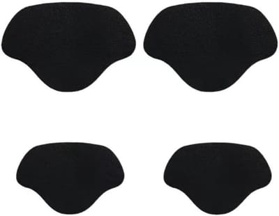 Hielreparatie Pads van Leer - Zelfklevende Hielbeschermers voor Versleten Schoenen - Anti-slijtage Schoenreparatieset voor Sneakers en Laarzen in Zwart en Wit - 8 Paar, 2 Maten