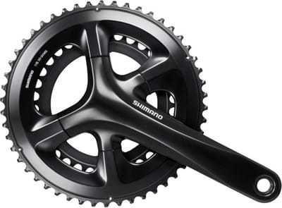 Shimano Road FC-RS510 Crankset 2x11 52/36, black Pedaalarmlengte 175mm