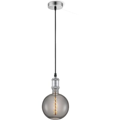Home sweet home hanglamp Vintage Spiral g180 - Mat staal - smoke