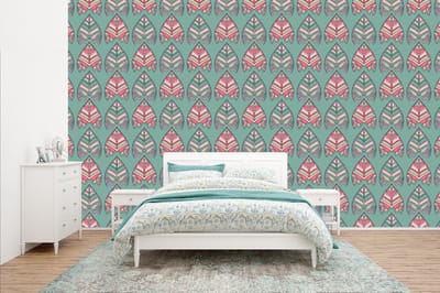 Behang - Fotobehang Patronen - Tribal - Retro - Breedte 400 cm x hoogte 240 cm