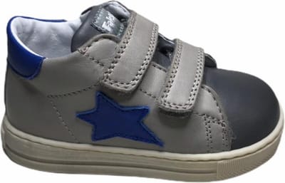 falcotto velcro sneakers sirio antracite grijs blauwe ster mt 20