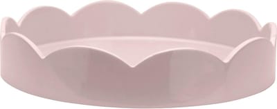 Addison Ross - Dienblad Pale Pink Sint-jakobsschelp rond 20cm - Serveerplateaus